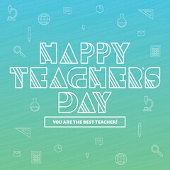 Happy teacher's day design