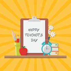 happy teacher's day design