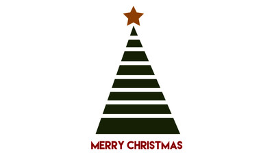 Fototapeta premium Christmas Tree template design for print or use as poster, card, flyer or T Shirt