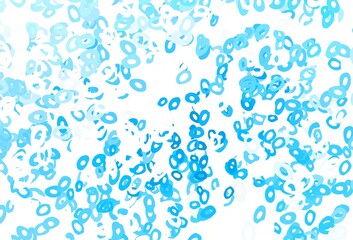 Light Blue, Yellow vector cover with spots.