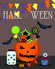 Halloween greeting card 2