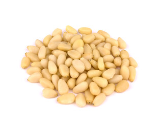 pine nuts isolated on white background