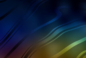 Dark Multicolor vector blurred background.