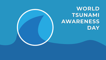 World Tsunami Awareness Day. Vector illustration