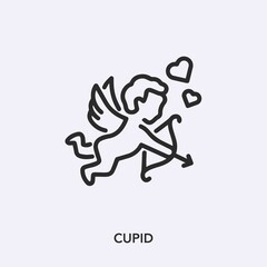 cupid icon vector sign symbol