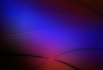 Dark Blue, Red vector backdrop with wry lines.