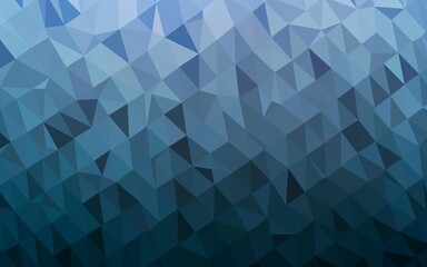 Light BLUE vector polygon abstract layout. Shining colored illustration in a Brand new style. Template for a cell phone background.