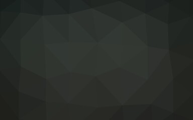Dark Black vector shining triangular background. A completely new color illustration in a vague style. Triangular pattern for your business design.