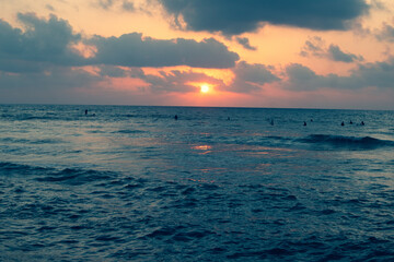 Obraz premium sunset at the beach