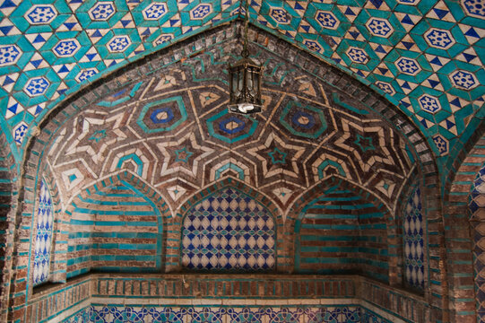 Kashi Tile Work at Satyan Jo Aastan, Sukkur Sindh.