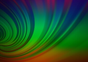 Dark Multicolor, Rainbow vector glossy abstract template. A vague abstract illustration with gradient. Brand new style for your business design.