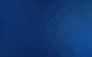 Dark BLUE vector triangle mosaic texture. Glitter abstract illustration with an elegant design. Template for a cell phone background.