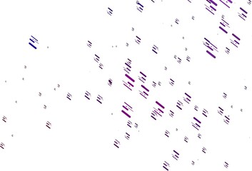 Obraz premium Light Purple vector pattern with narrow lines.