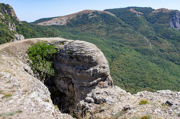 Mountain landscape. Summer tracking. The Mountains Of The Crimea