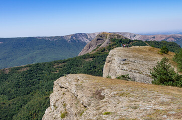 Mountain landscape. Summer tracking. The Mountains Of The Crimea