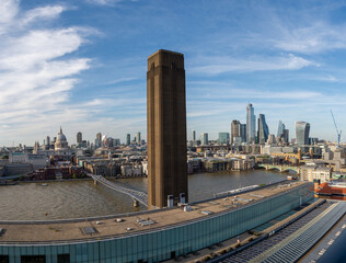 view of the city from the thames