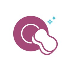 Cleaning plate with sponge