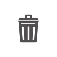 Trash can / garbage icon vector