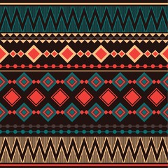 Seamless aztec background