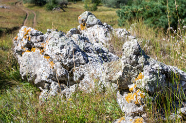 Mountain landscape. Summer tracking. The Mountains Of The Crimea