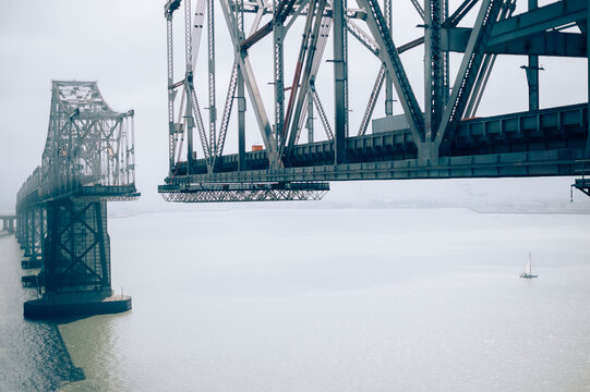 Gap in the span of the old Bay Bridge