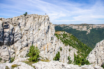 Mountain landscape. Summer tracking. The Mountains Of The Crimea