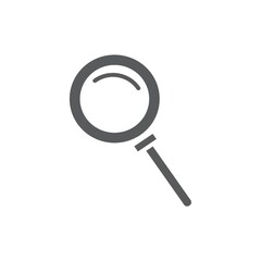 Simple magnifying glass outline design