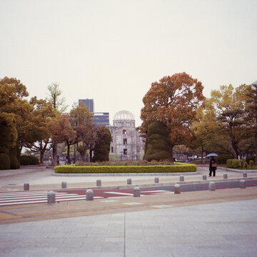 The Atomic Bomb Dome from the Hiroshima Peace Memorial Park