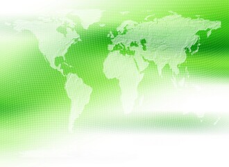 Green gradient abstract background effect halftone graphic blur with World map , used for background wallpaper business and display your product.