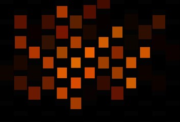 Dark Orange vector cover with polygonal style.