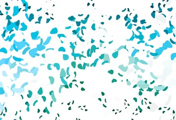 Light Blue, Green vector template with memphis shapes.