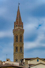 Fototapeta na wymiar tower of badia fiorentina in Florence