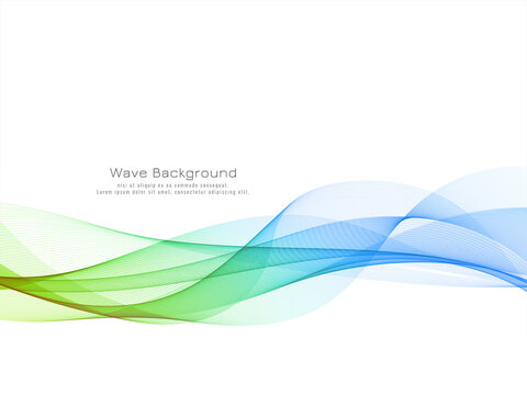 Modern colorful wave design background © Tamarindarts