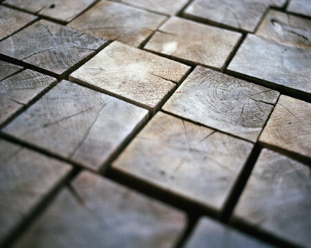 Square Woodblock Floor