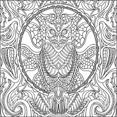 Intricate owl design