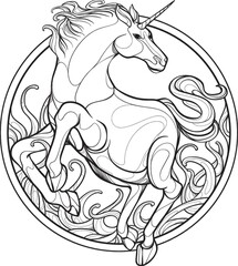 Unicorn vector illustration design