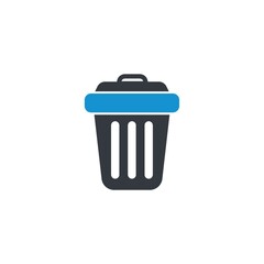 Rubbish bin vector illustration