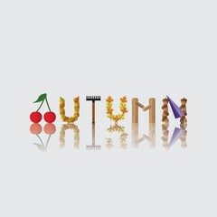 Autumn lettering design