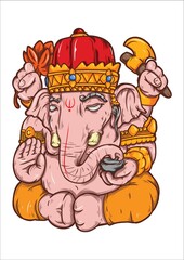 Indian elephant god