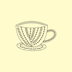 Cup with pattern