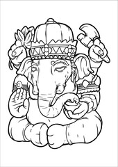 Indian elephant god