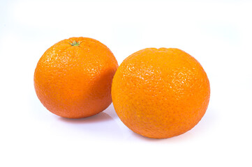 Clipping path. Orange slice isolated on white background