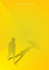 Stop global warming concept