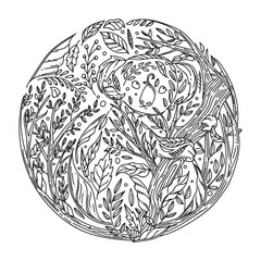 Intricate leaves design