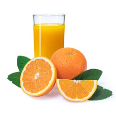 Clipping path. Orange slice isolated on white background
