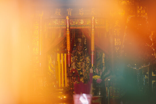 Shrine at Tin Hau Temple in Hong Kong