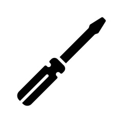 plumber icons related plumber screwdriver with handle for work vector in solid design,