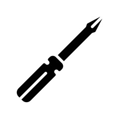 plumber icons related plumber screwdriver with handle for work vector in solid design,