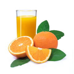Clipping path. Orange slice isolated on white background