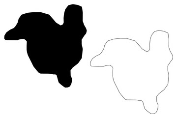 Ife City (Federal Republic of Nigeria, Osun State) map vector illustration, scribble sketch City of Ife map